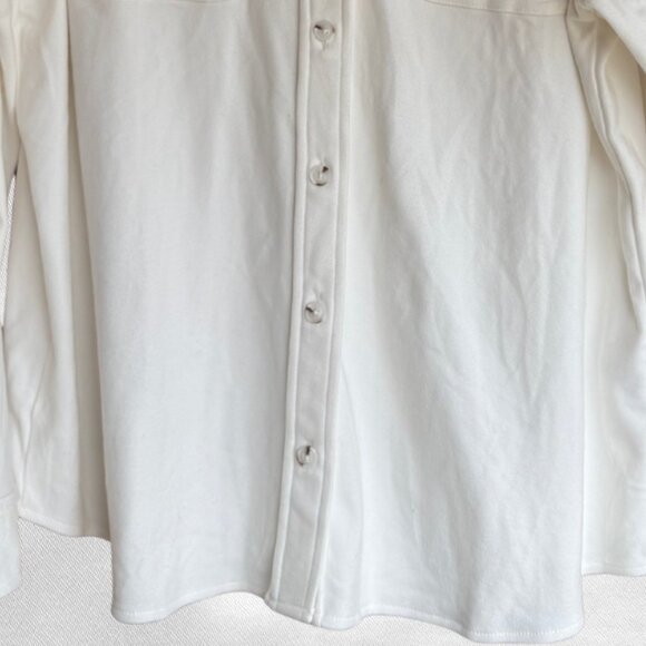 32 Degrees Ultra Soft Button Up Fleece in Cream Winter White, Suze Large, EUC - Picture 17 of 17